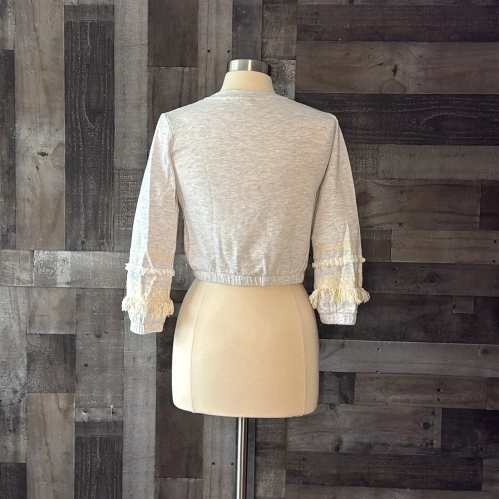 Art Class crop top sweater girls large boho chic festival hippie girlhoodcore